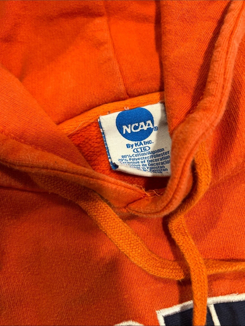 NCAA Orange Auburn Arch Logo Crewneck Hoodie - Picture 3 of 6